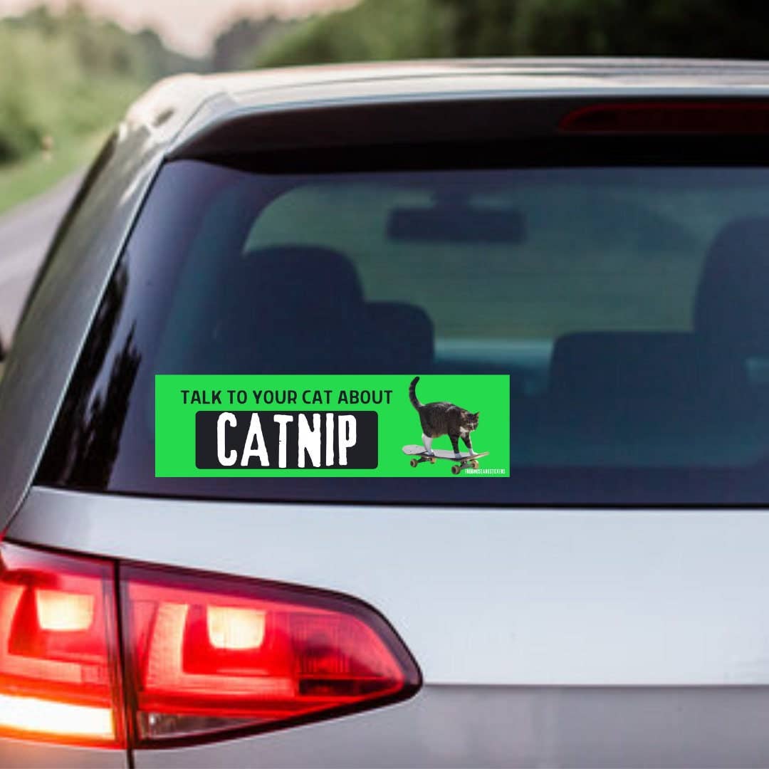 Talk to your car about CATNIP Bumper Magnet