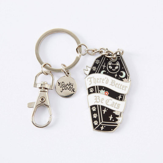 There'd Better Be Cats Enamel Key Chain