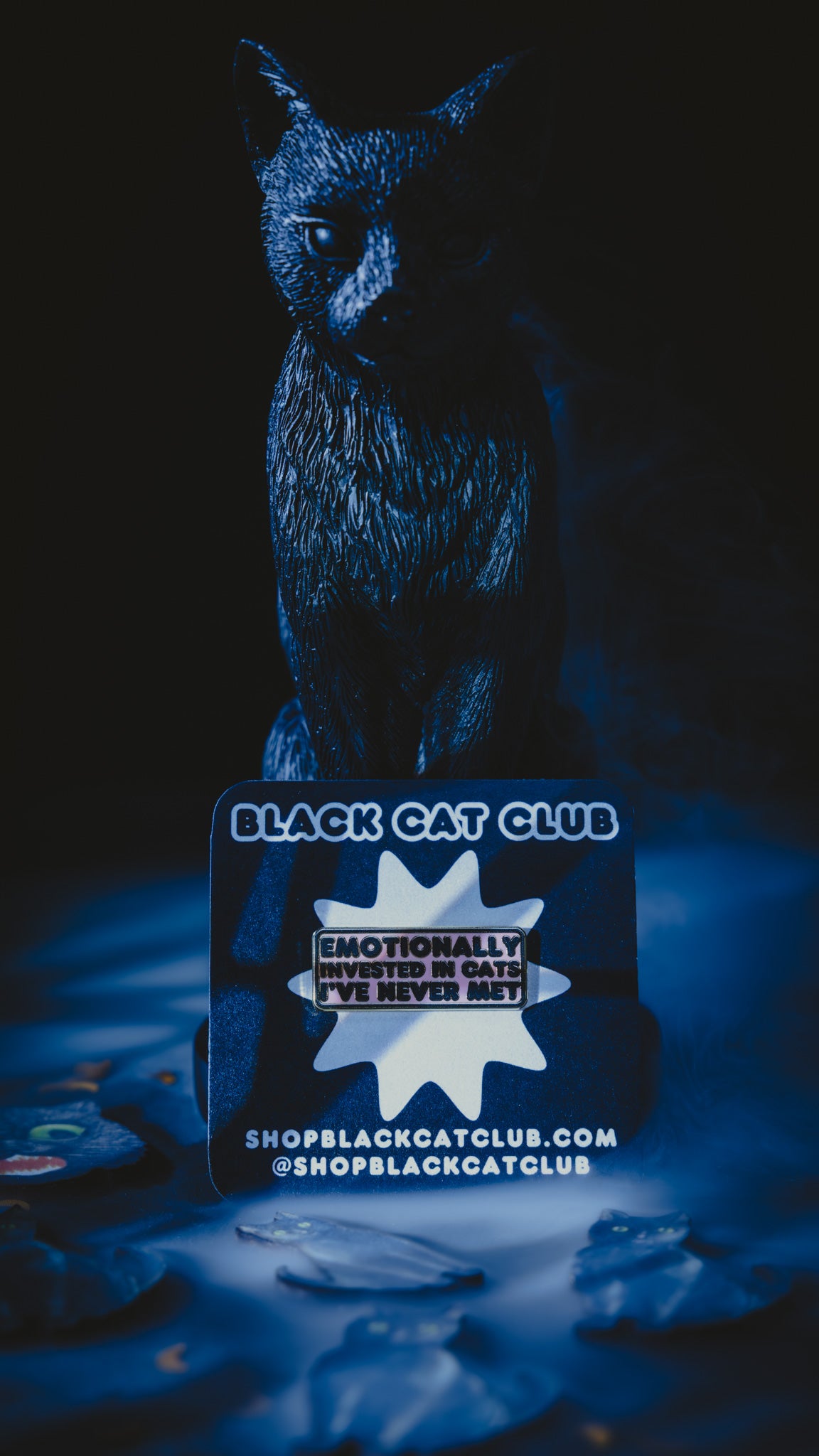 Emotionally Invested in Cats I've Never Met Hard Enamel Pin