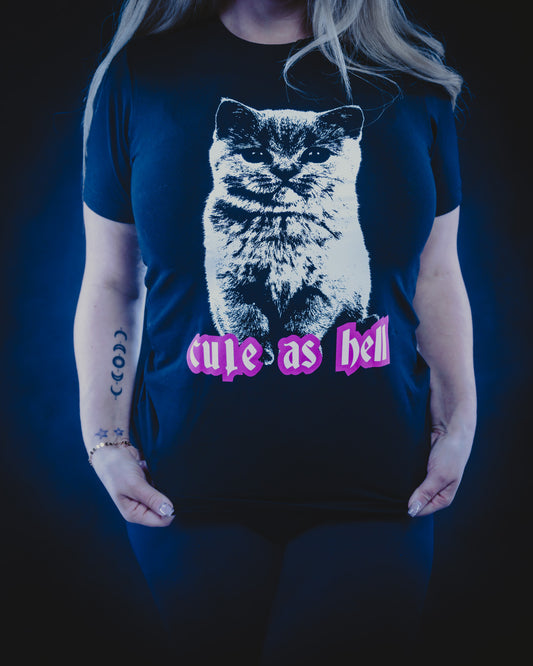 Cute as Hell Kitten Unisex Shirt