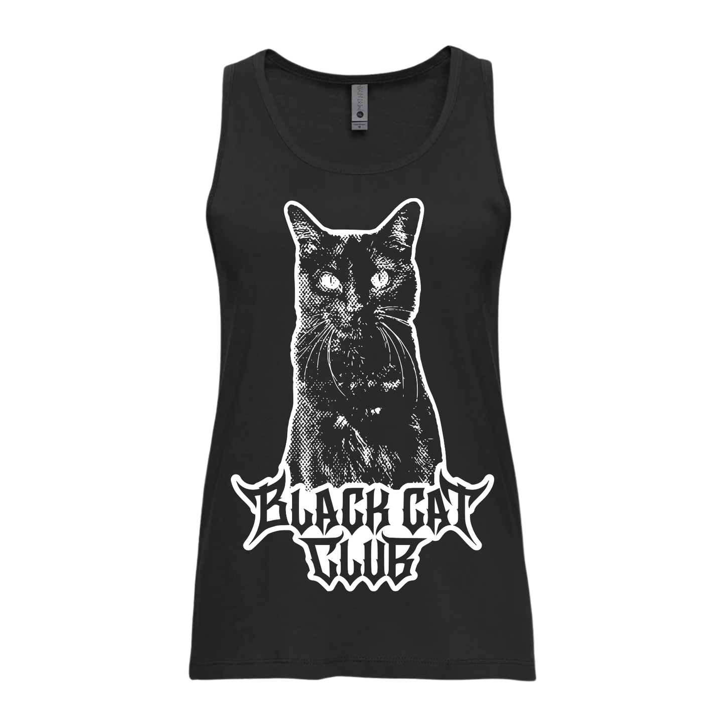 Black Cat Club Frankie Logo Woman's Tank