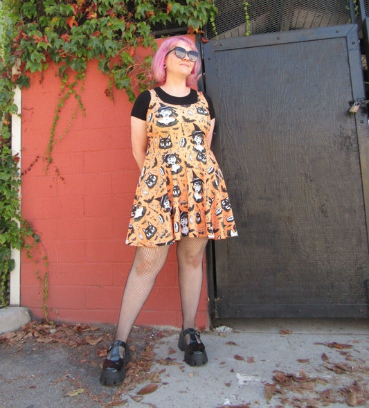 Witch Kitties Skater Dress