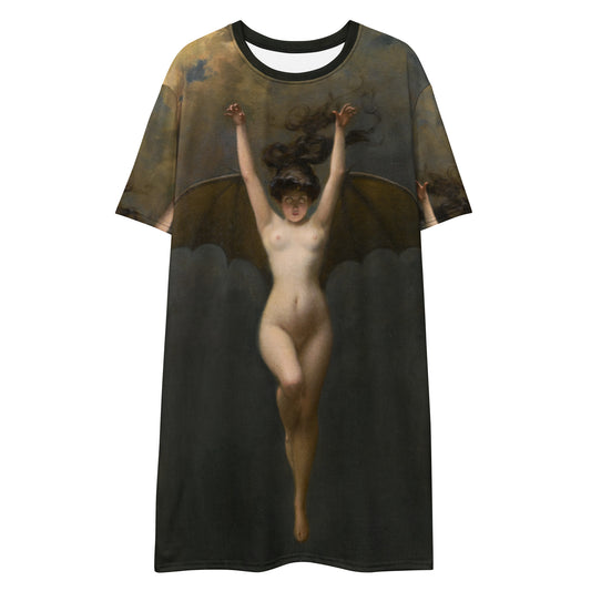 The Bat Woman (Albert Penot, 1890) T-shirt Dress