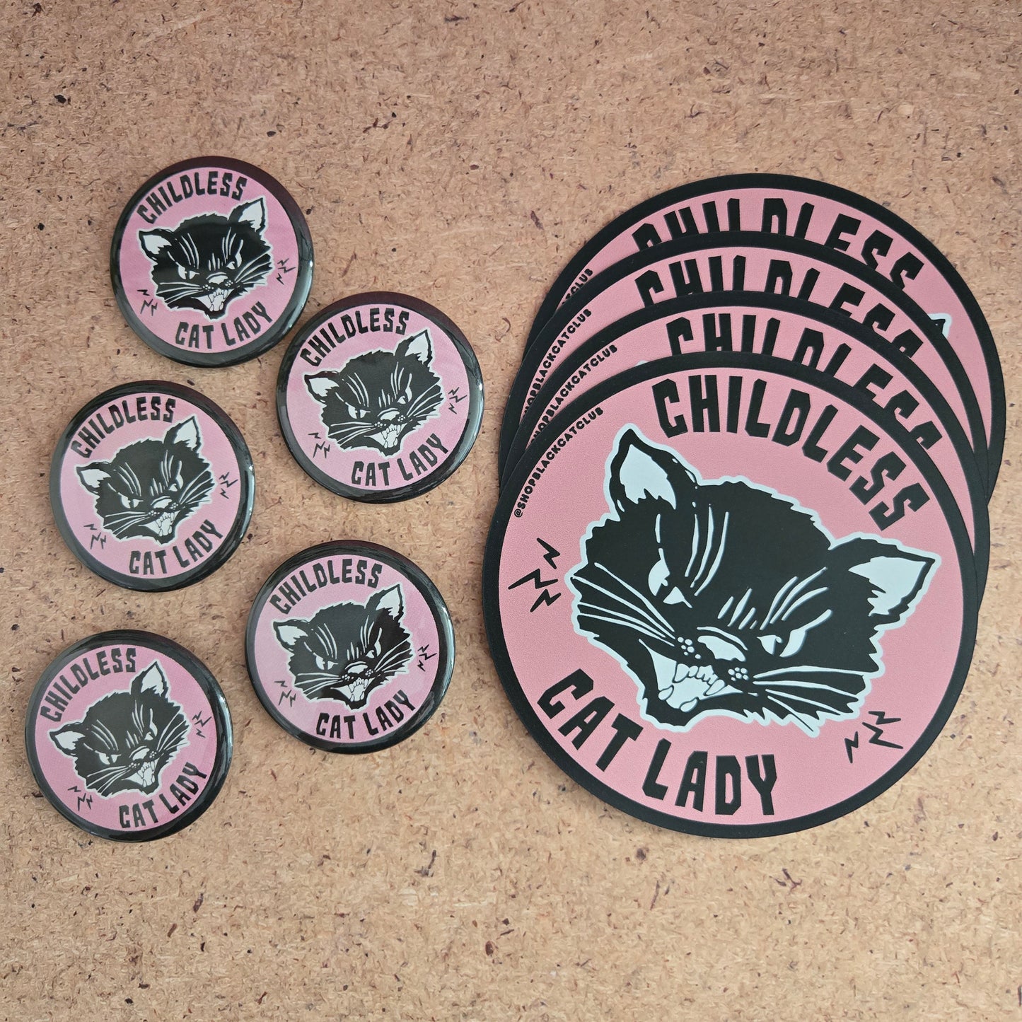 Childless Cat Lady Bumper Magnet 5"