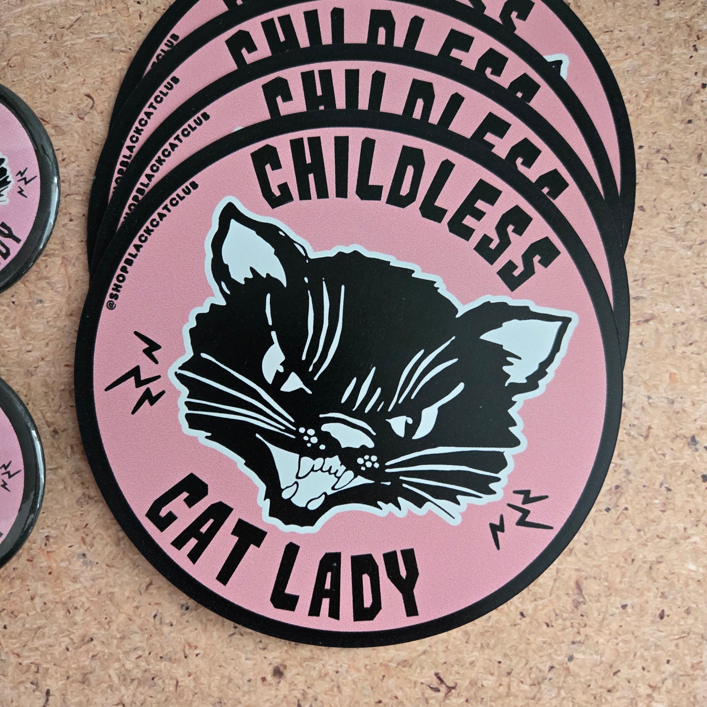 Childless Cat Lady Bumper Magnet 5"