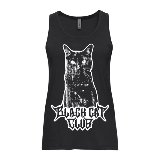 Black Cat Club Frankie Logo Woman's Tank