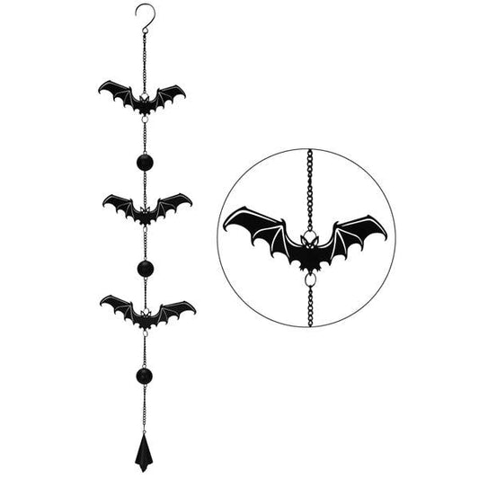 Gothic Bats Metal Hanging Outdoor Decoration