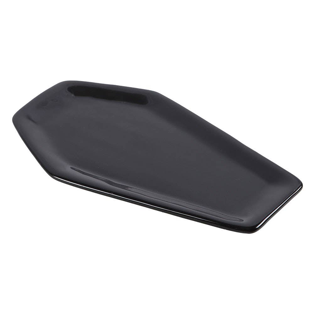 Black Coffin Ceramic Trinket Tray