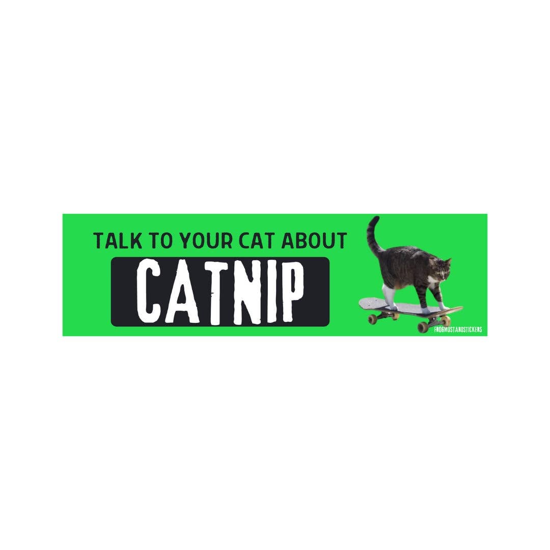 Talk to your car about CATNIP Bumper Magnet