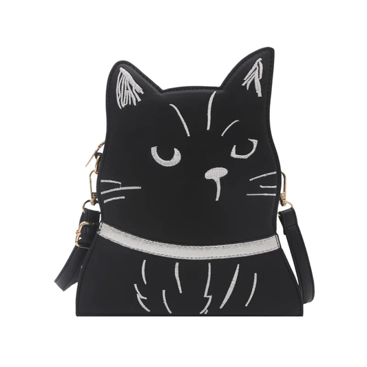 Black Cat Cross Body Purse