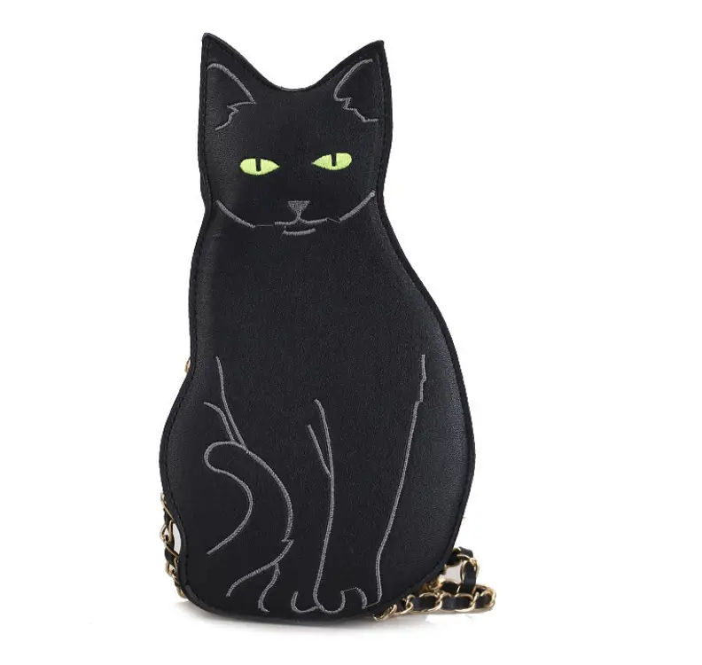 Black Cat Cross Body Purse