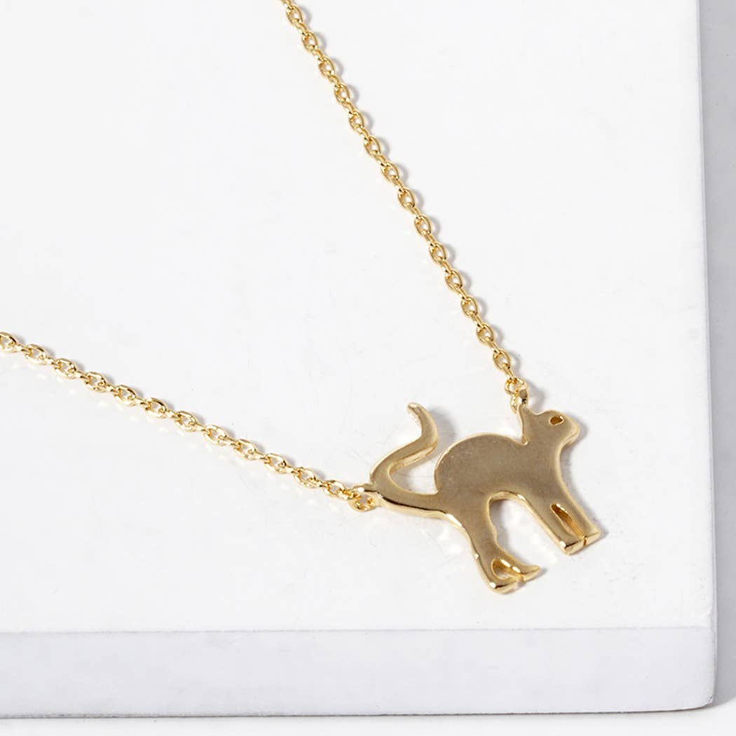 Meow Cat Pendant Necklace