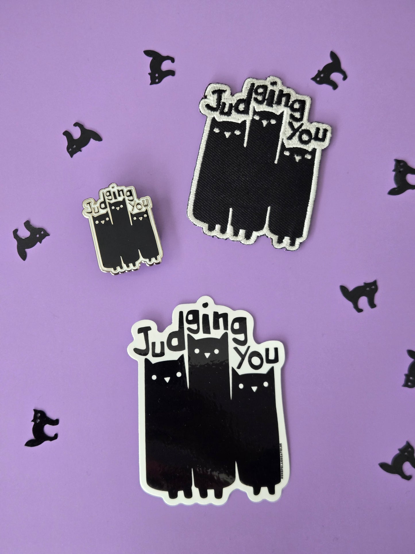 Judging You Hard Enamel Pin 1.5"