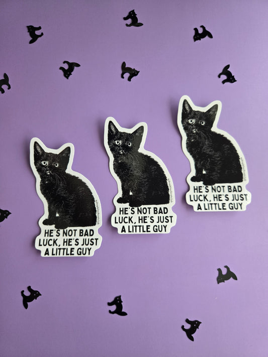 He's Just a Little Guy Sticker 3"