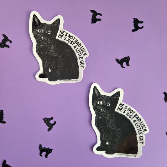 He's Just a Little Guy Sticker 3"