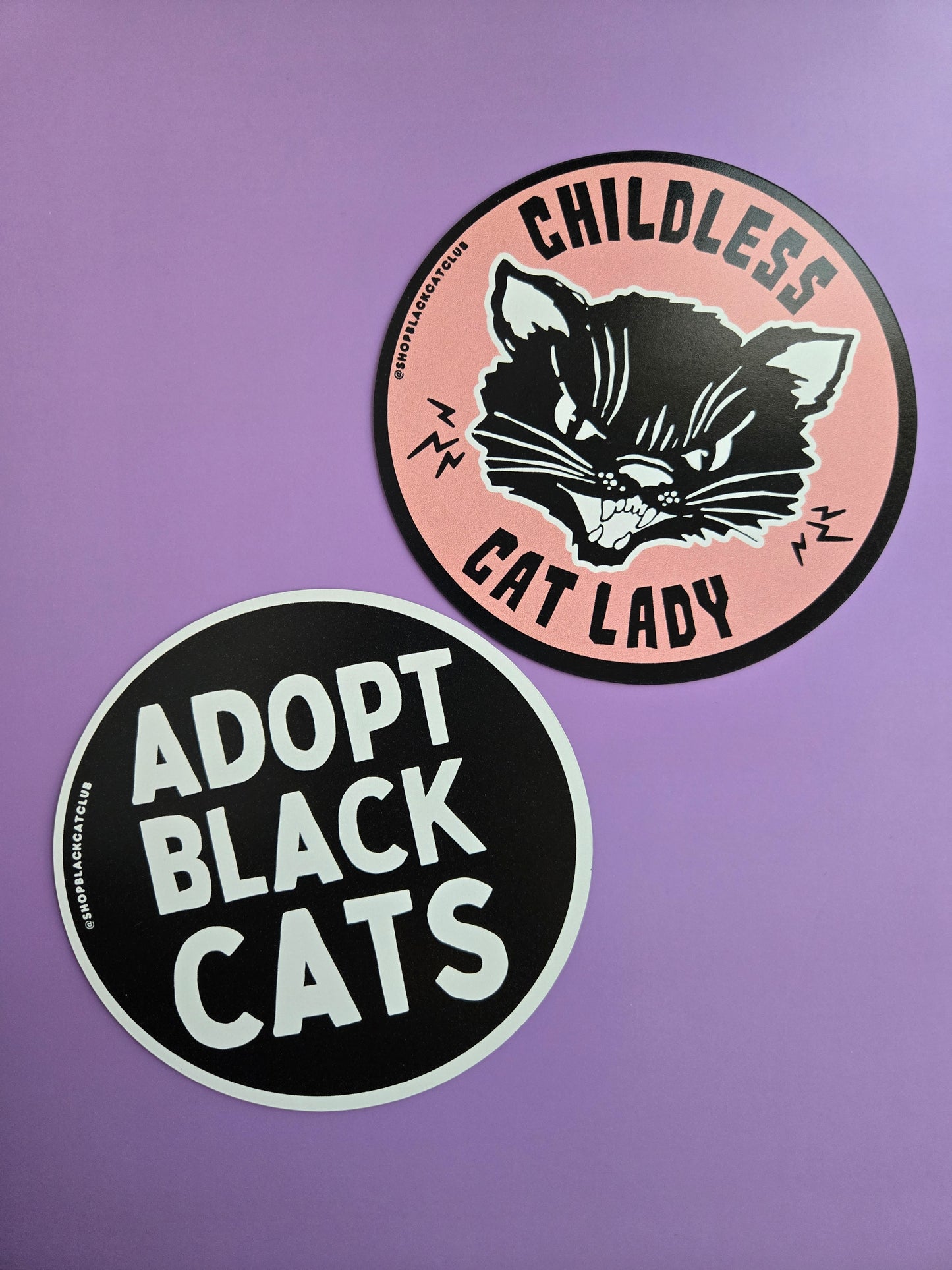 Adopt Black Cats Bumper Magnet 5"