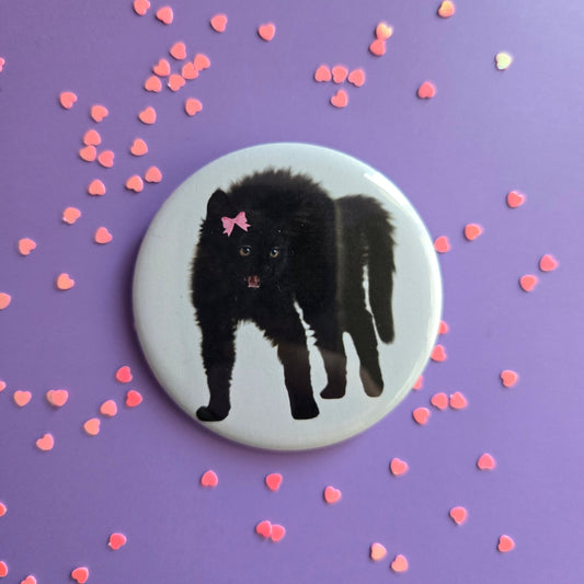 Female Rage Kitten Button 2.25"