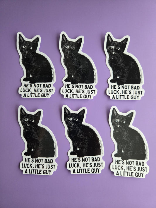 He's Just a Little Guy Sticker 3"