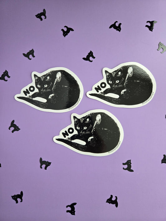 NO Frankie Cleaning her Butt Sticker 3"