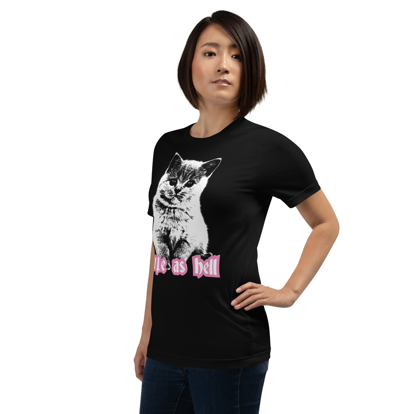 Cute as Hell Kitten Unisex Shirt